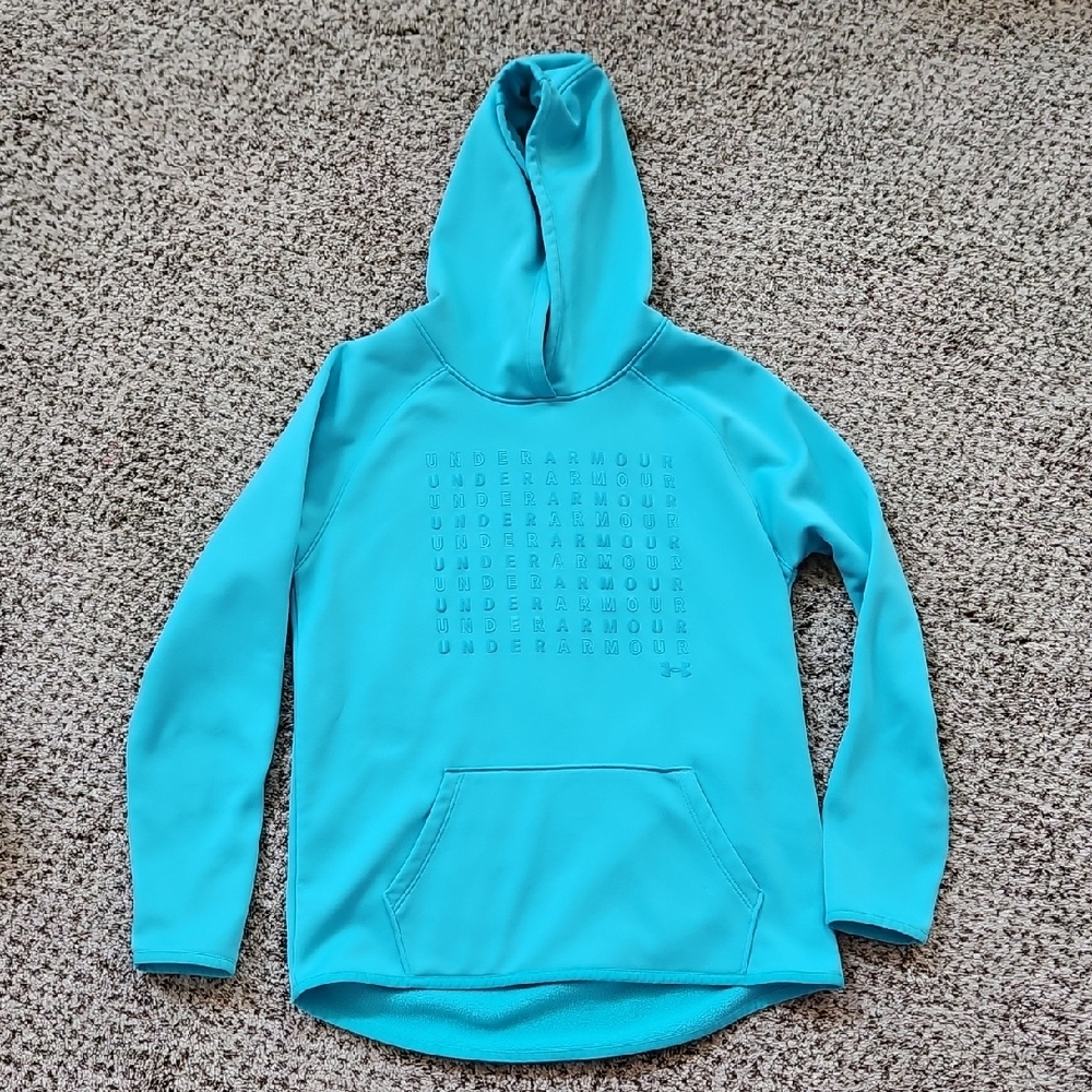Under Armour Aqua Sweatshirt with Text Design